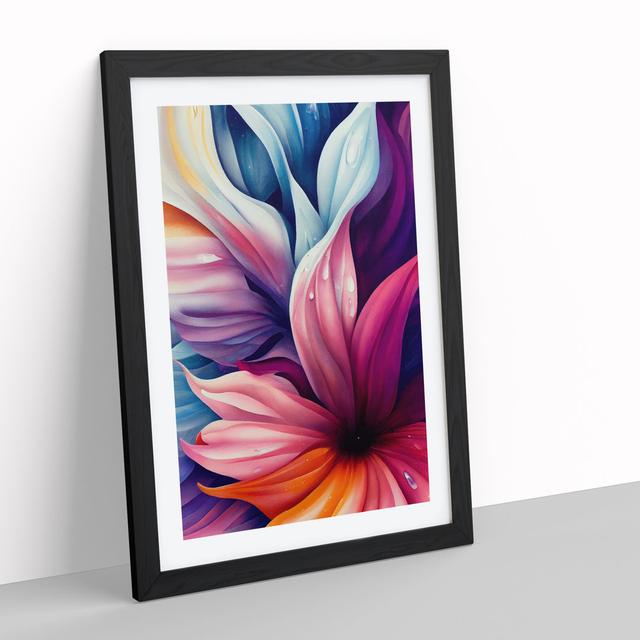 Entrancing Flowers No.2 - Single Picture Frame Print Marlow Home Co. Size: 64cm H x 46cm W x 2cm D, Frame Colour: Black on Productcaster.