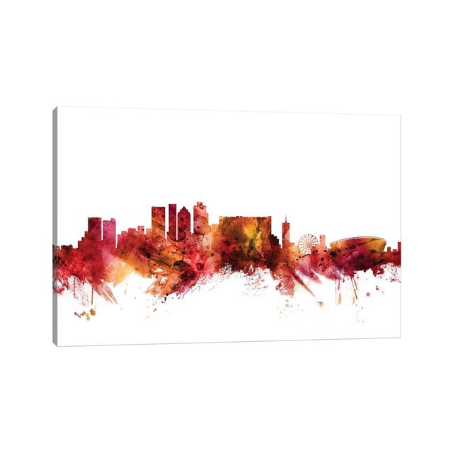 Cape, Town South Africa Skyline by Michael Tompsett - Wrapped Canvas Painting Latitude Run Size: 30.48cm H x 45.72cm W x 1.91cm D on Productcaster.