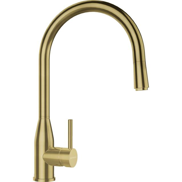 Schock Single Lever Monobloc Tap SCHOCK Finish: White/Gold on Productcaster.