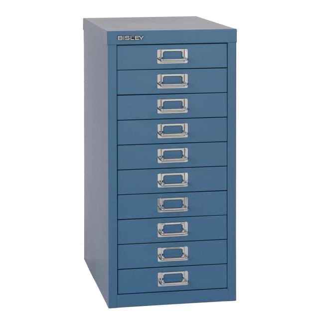 Aktenschrank 29er mit 10 Schubladen Bisley Farbe: Blau on Productcaster.