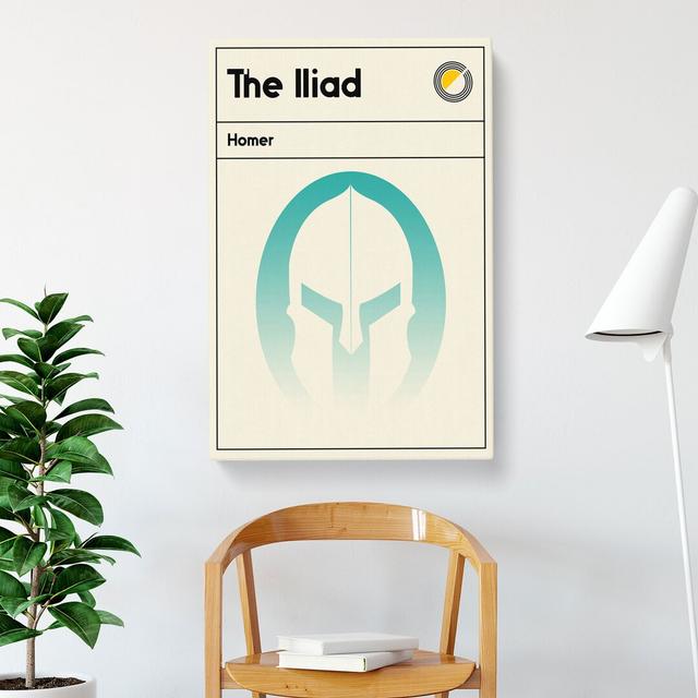 Book Cover the Iliad Homer - Wrapped Canvas Graphic Art East Urban Home Size: 60cm H x 40cm W x 3cm D on Productcaster.