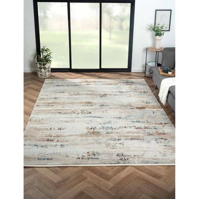 Aria Light Grey/Brown Rug Williston Forge Rug Size: Rectangular 200 x 290cm on Productcaster.