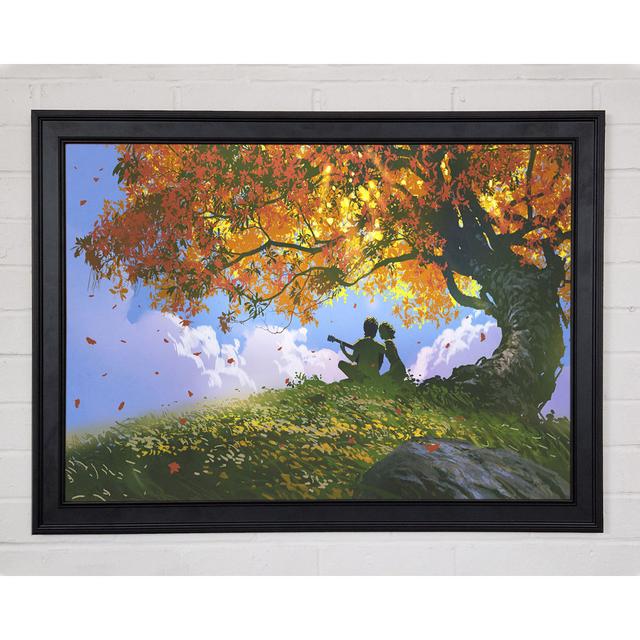 Autumn Tree Song Ophelia & Co. Size: 21cm H x 29.7cm W x 1.5cm D, Format: Matte Black Framed Paper on Productcaster.