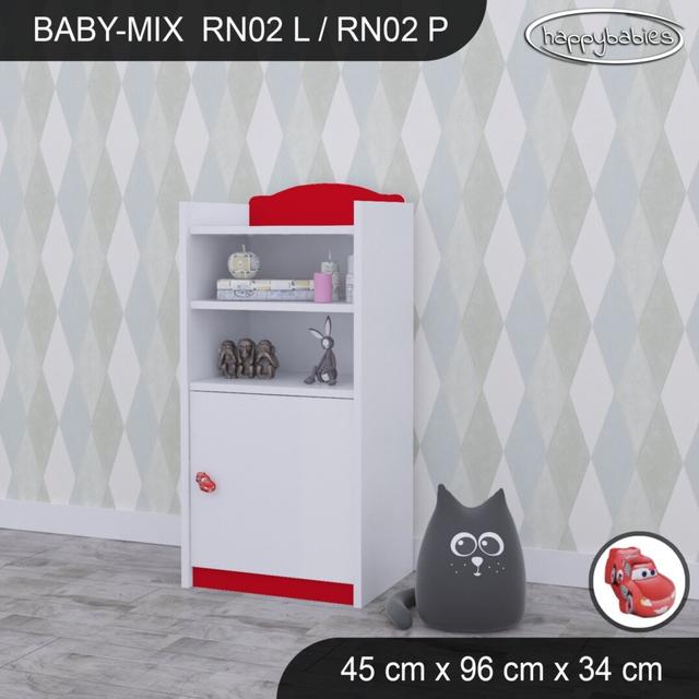 96cm H X 45cm W Kids Cube Happy Babies Colour: White/Red on Productcaster.