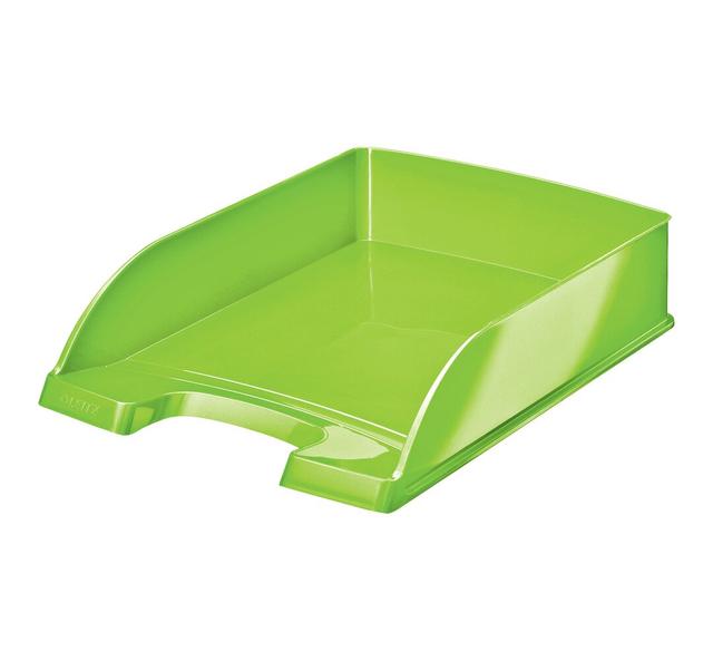 Wow Plastic Stackable Paper Organiser Leitz Colour: Green on Productcaster.