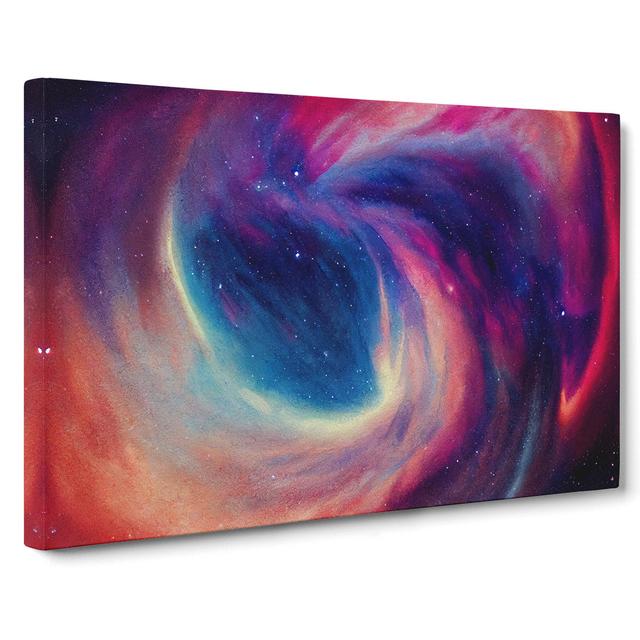 Galaxy Watercolour Vol.3 - Wrapped Canvas Painting Metro Lane Size: 35cm H x 50cm W x 3cm D on Productcaster.