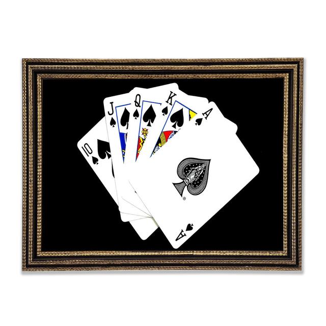 Playing Cards Framed Print Happy Larry Size: 42.1cm H x 59.7cm W x 3cm D on Productcaster.