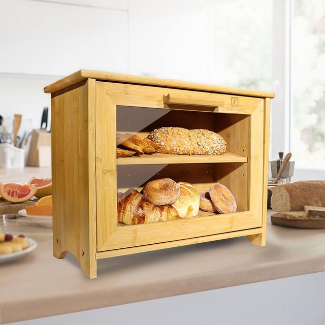 Venita Bamboo Bread Bins Belfry Kitchen on Productcaster.