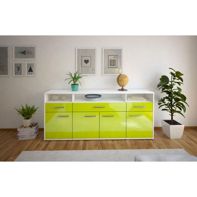 Sideboard Leightyn 17 Stories Farbe (Korpus/Front): Grün/Weiß on Productcaster.