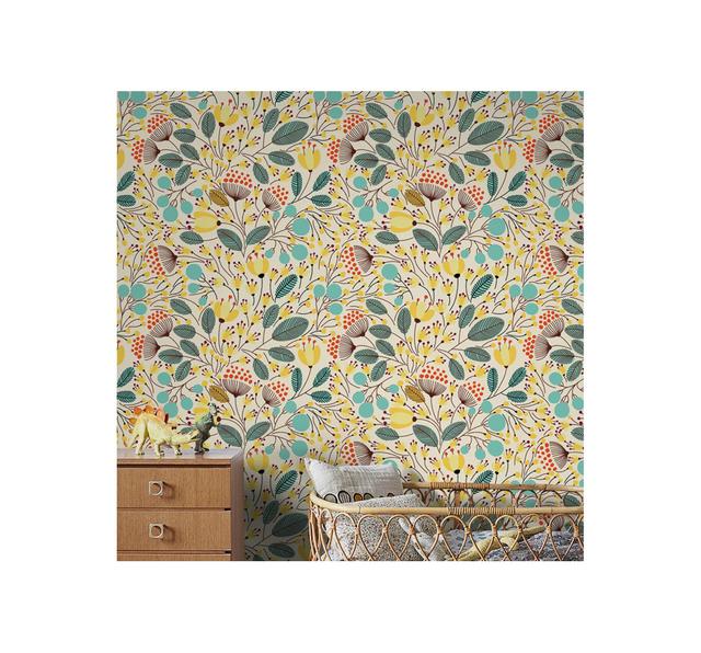 Carlitta Matte Wallpaper Roll Rosalind Wheeler Size: 152 x 104cm on Productcaster.