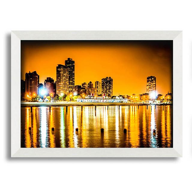 Golden City Waters - Single Picture Frame Art Prints Latitude Run Size: 29.7cm H x 42cm W on Productcaster.