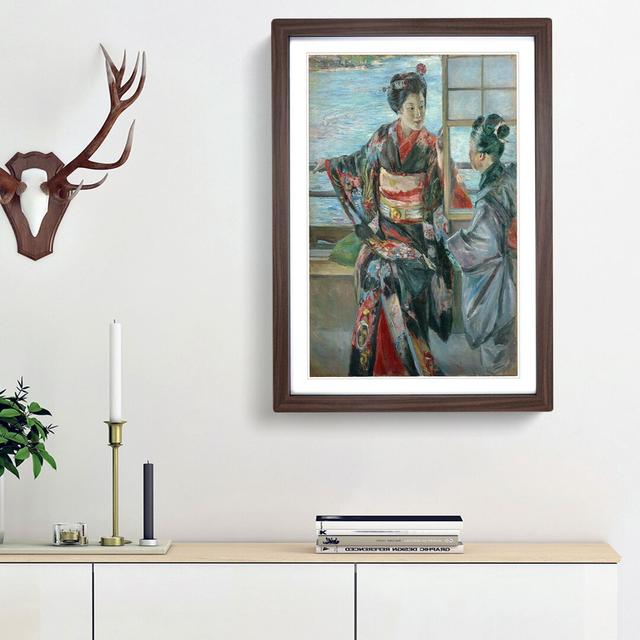 Kuroda Maiko by Kuroda Seiki - Picture Frame Painting Print on MDF East Urban Home Frame Option: Walnut Framed, Size: 65cm H x 48cm W x 2cm D on Productcaster.