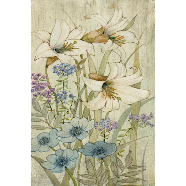 Lily Chinoiserie II by Tim OToole - Wrapped Canvas Art Prints Rosalind Wheeler Size: 122cm H x 81cm W on Productcaster.