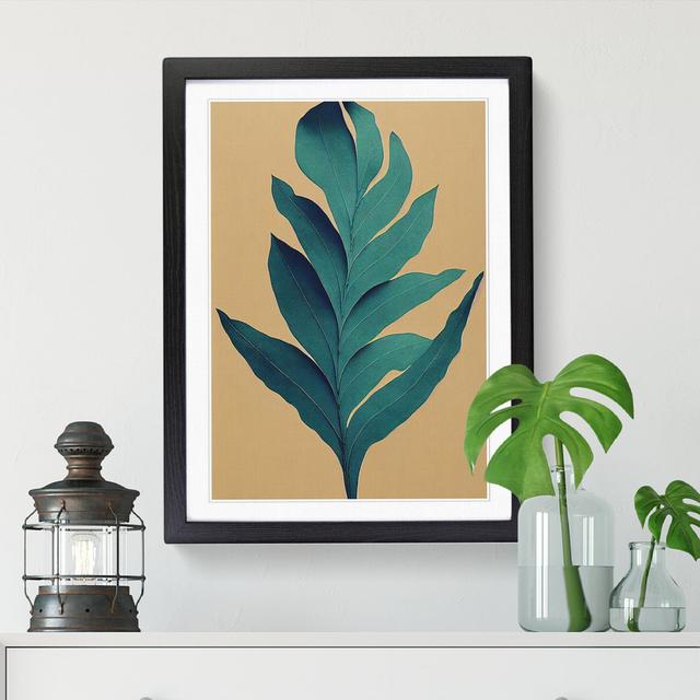 Bold Plant Leaves Vol.4 - Single Picture Frame Print 17 Stories Format: Black Framed, Size: 34cm H x 25cm W x 2cm D on Productcaster.