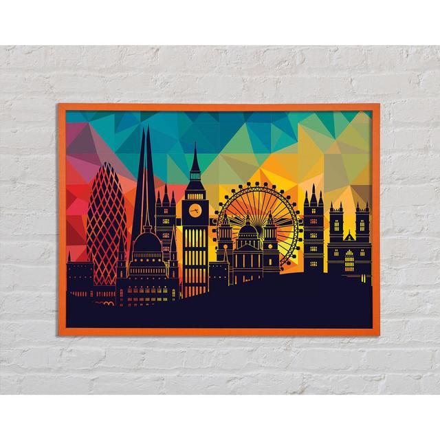 Rainbow London Splash 4 - Single Picture Frame Art Prints Ophelia & Co. Size: 29.7cm H x 42cm W x 2cm D on Productcaster.