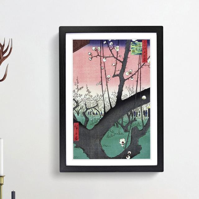 Plum Garden in Kameido by Utagawa Hiroshige - Picture Frame Painting Print East Urban Home Frame Option: Black Framed, Size: 65cm H x 48cm W x 2cm D on Productcaster.