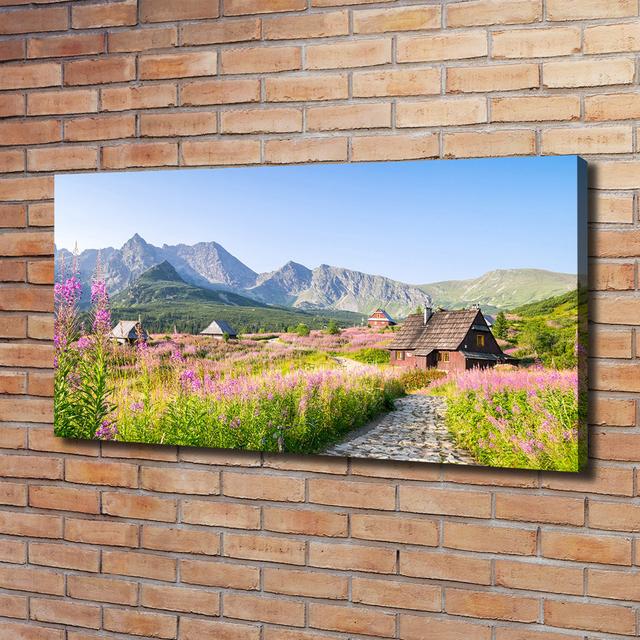 Cottages in the Mountains - Wrapped Canvas Art Prints Union Rustic on Productcaster.