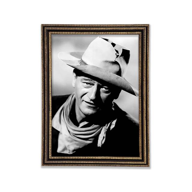 John Wayne Cowboy - Einzelner Bilderrahmen Kunstdrucke Rosalind Wheeler Größe: 42cm Hx 29,1cm B x 3cm T on Productcaster.