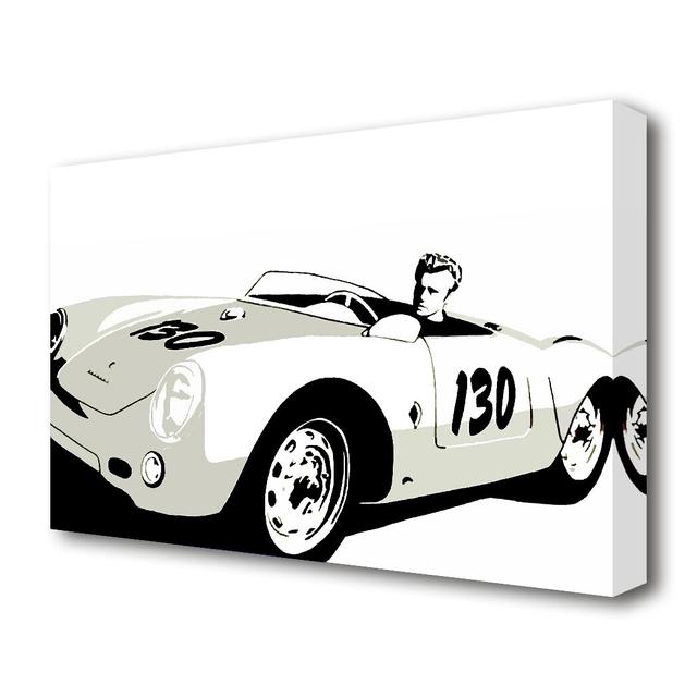 James Dean Car - Wrapped Canvas Graphic Art Print East Urban Home Size: 66 cm H x 101.6 cm W on Productcaster.