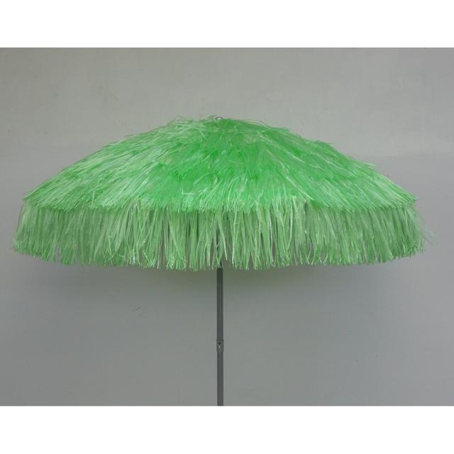 Raffia 1.9m Beach Parasol Dakota Fields Colour: Lime Green on Productcaster.