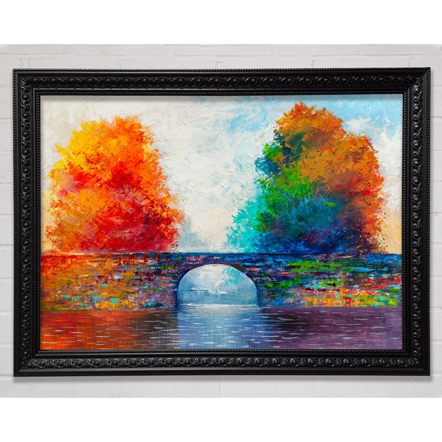 The Bridge Between Woodland Worlds - Single Picture Frame Art Prints Ophelia & Co. Size: 29.7cm H x 42cm W on Productcaster.