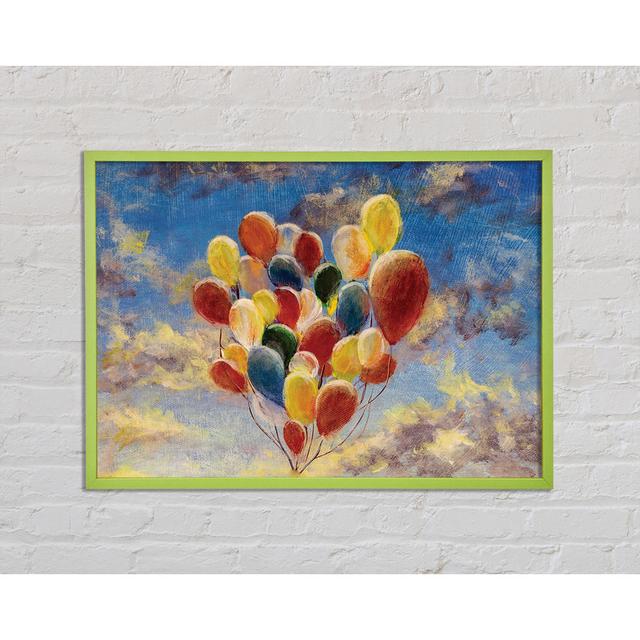 Balloons In The Sky - Single Picture Frame Art Prints Brayden Studio Size: 59.7cm H x 84.1cm W x 2cm D on Productcaster.