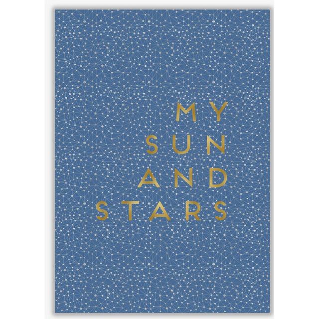 My Sun and Stars - Typography Print in Paper East Urban Home Format: No Frame, Size: 30 cm H x 21 cm W x 1 cm D on Productcaster.