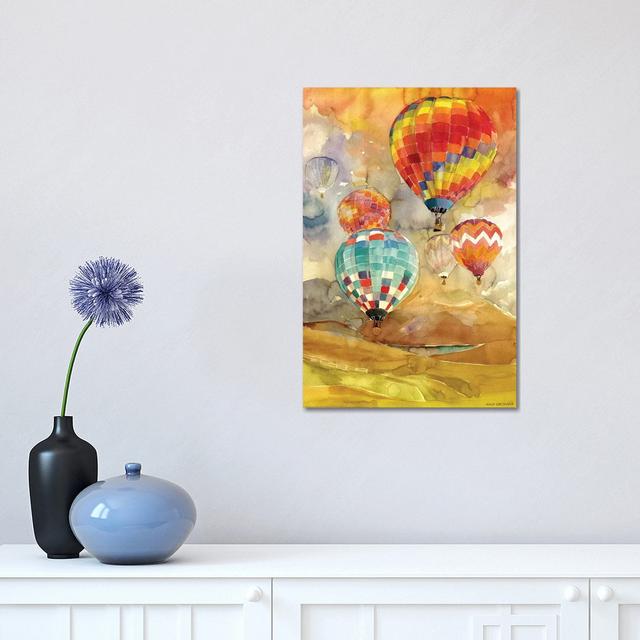 Balloons by Maja Wronska - Wrapped Canvas Painting ClassicLiving Size: 45.72cm H x 30.48cm W x 1.91cm D on Productcaster.