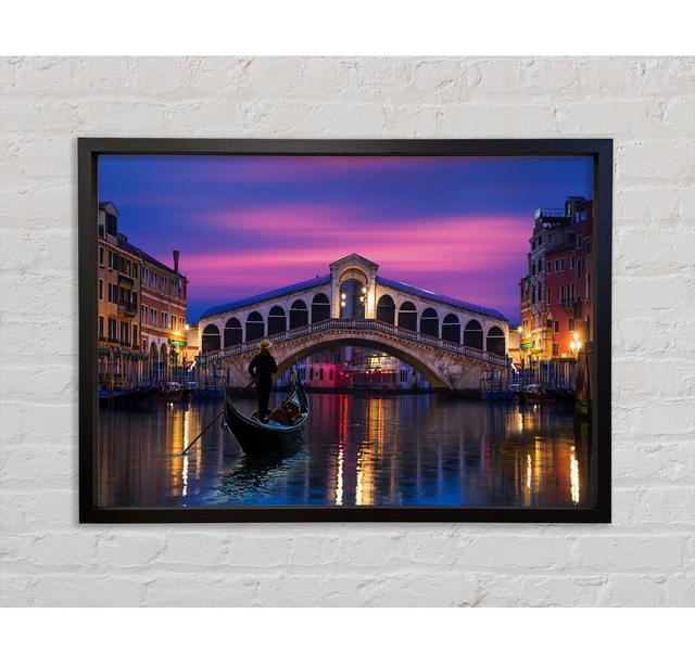 Gondola Ride 6 - Single Picture Frame Art Prints on Canvas Bright Star Size: 84.1cm H x 142.2cm W x 3.3cm D on Productcaster.