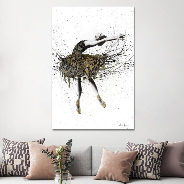 Black Swan Night by Ashvin Harrison - Print on Canvas 17 Stories Format: Wrapped Canvas, Size: 152.4cm H x 101.6cm W x 3.81cm D on Productcaster.