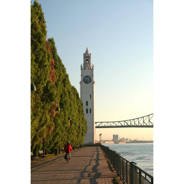 Clock Tower by Danieldupuis - Wrapped Canvas Photograph 17 Stories Size: 46cm H x 30cm W on Productcaster.