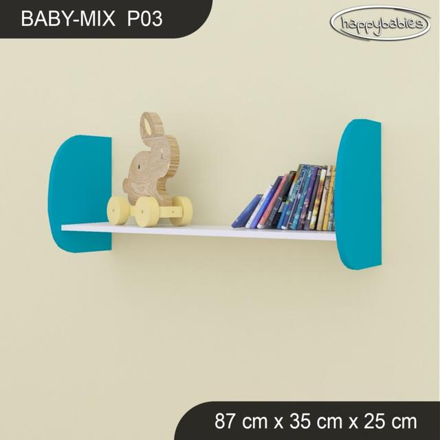 Plastic / Acrylic Floating Shelf Happy Babies Finish: White/Pink, Size: 34cm H x 87cm W x 25cm D on Productcaster.