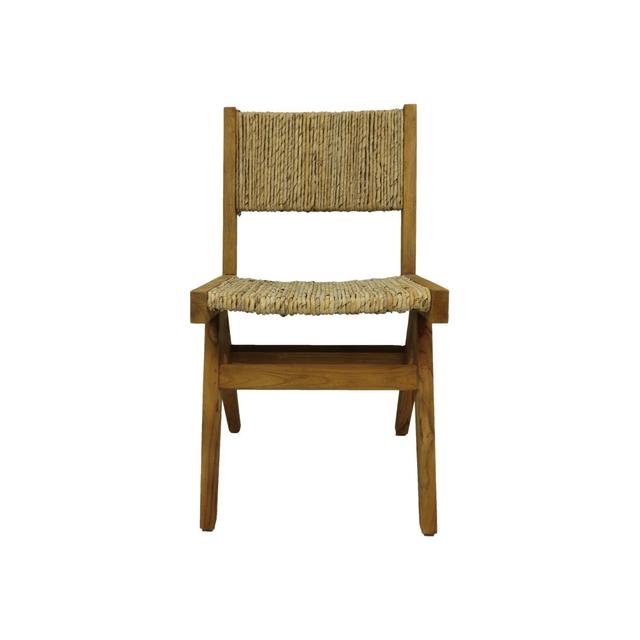 Dining Chair - 45X48x80 - Natural - Teak/Bananaleaf Natur Pur on Productcaster.