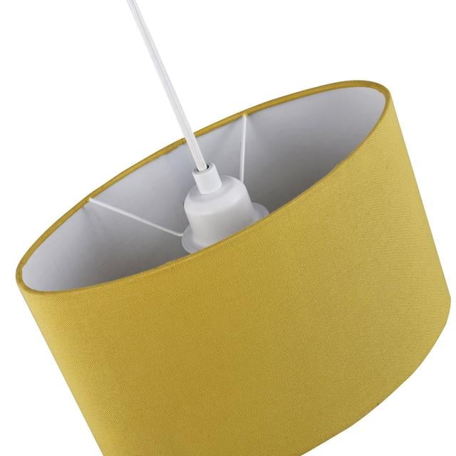 18cm H Rectangle Lamp Shade ( Screw On ) 17 Stories Colour: Mustard Ochre on Productcaster.