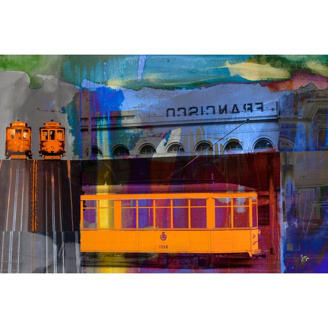 San Francisco Trolley Car - Wrapped Canvas Art Prints Borough Wharf Size: 30cm H x 46cm W on Productcaster.