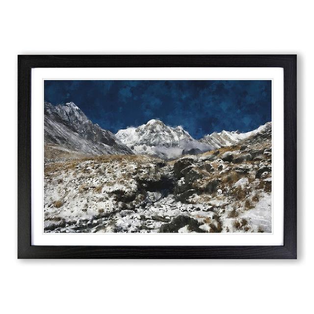 The Annapurna Sanctuary in Nepal - Picture Frame Graphic Art East Urban Home Frame Option: Black, Size: 36cm H x 48cm W x 2cm D on Productcaster.