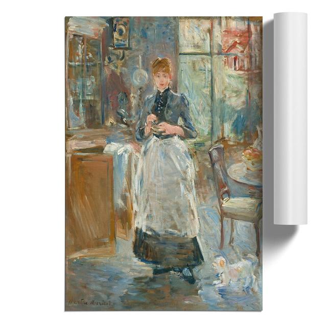 In the Dining Room by Berthe Morisot - Unframed Painting East Urban Home Size: 30cm H x 21cm W x 0.1cm D on Productcaster.