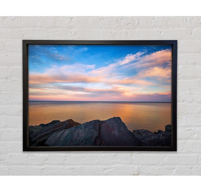 Scenic View Out To Sea Framed Print Bright Star Size: 59.7cm H x 84.1cm W x 3.3cm D on Productcaster.