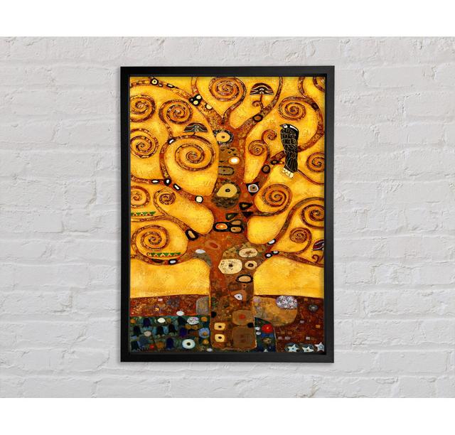 Klimt Tree - Single Picture Frame Art Prints on Canvas Bright Star Size: 141.4cm H x 100cm W x 3.3cm D on Productcaster.