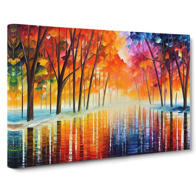 River by the Trees Vol.3 Abstract - Wrapped Canvas Graphic Art Marlow Home Co. Size: 35cm H x 50cm W x 3cm D on Productcaster.