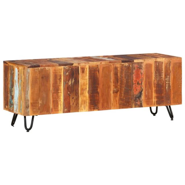 Union Rustic TV Cabinet 110X30x40 Cm Solid Wood Reclaimed Union Rustic Colour: Brown on Productcaster.