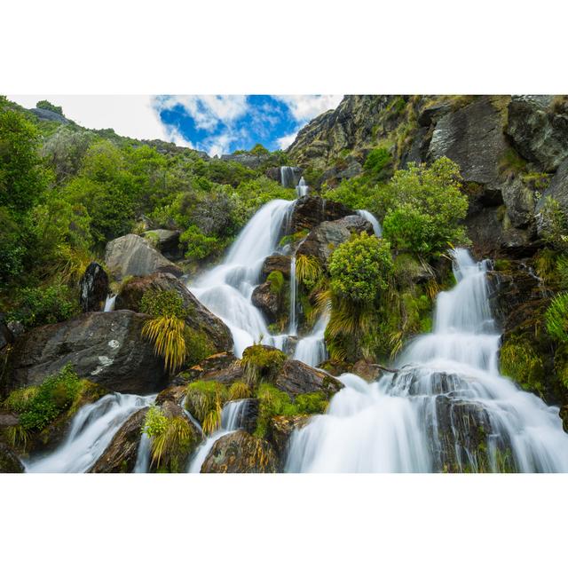 Wylo Beautiful Waterfall - Wrapped Canvas Photograph Alpen Home Size: 51cm H x 76cm W x 3.8cm D on Productcaster.