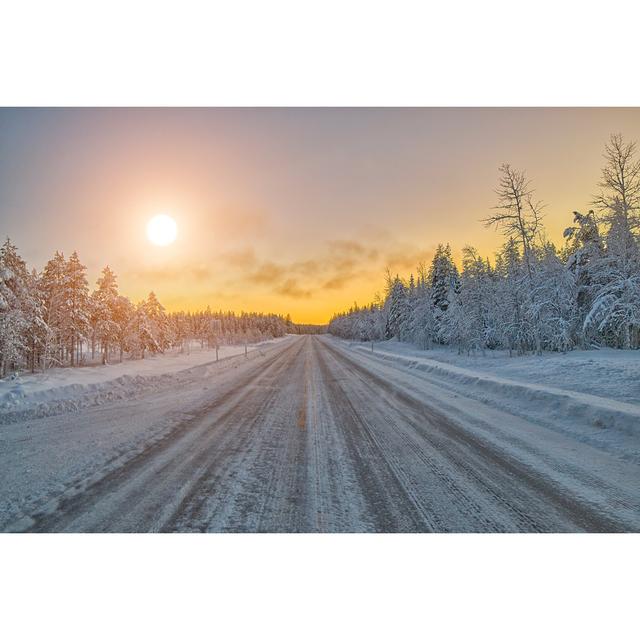 Lapland Arctic Day - Wrapped Canvas Photograph Alpen Home Size: 30cm H x 46cm W on Productcaster.