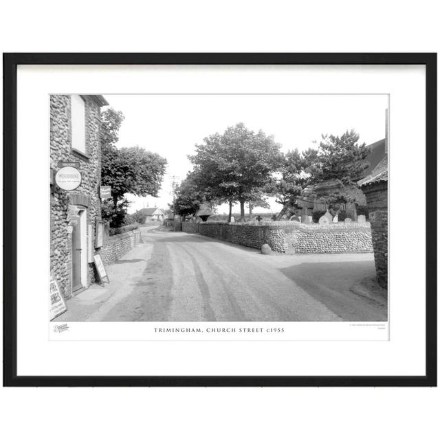 'Trimingham, Church Street C1955' by Francis Frith - Picture Frame Photograph Print on Paper The Francis Frith Collection Size: 40cm H x 50cm W x 2.3c on Productcaster.