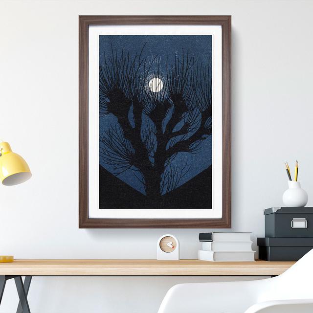 Moon Light by Julie De Graag - Picture Frame Painting East Urban Home Size: 48cm H x 36cm W x 2cm D, Frame Option: Walnut on Productcaster.