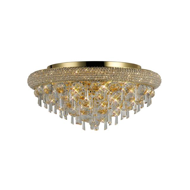 7-Light Flush Mount Mercer41 Fixture Finish: Gold on Productcaster.