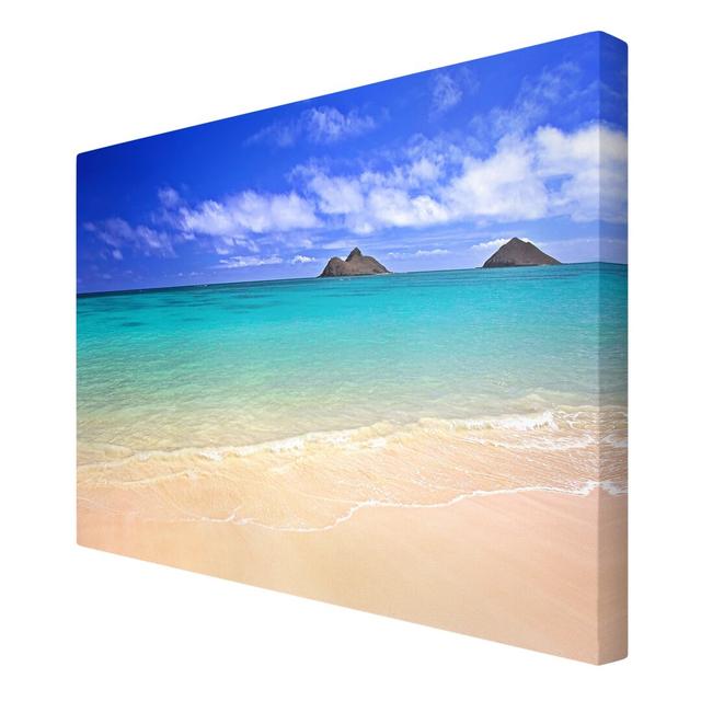 Paradise Beach Photographic Print on Canvas East Urban Home Size: 60cm L x 90cm W on Productcaster.