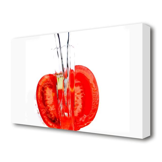 Tomato Waterfall Kitchen - Wrapped Canvas Photograph Print East Urban Home Size: 50.8 cm H x 81.3 cm W on Productcaster.