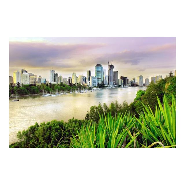 Brisbane 2.55m x 3.84m Textured Matt Peel & Stick Wall Mural East Urban Home on Productcaster.