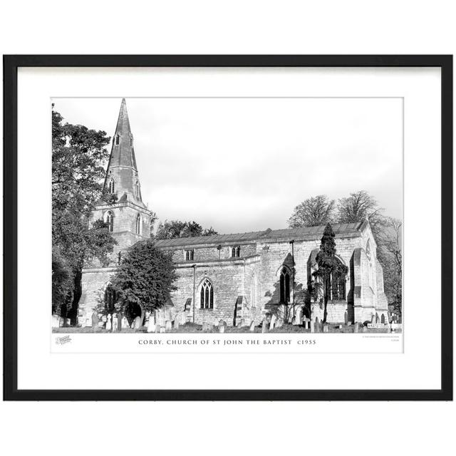 Corby, Church Of St John The Baptist C1955 by Francis Frith - Single Picture Frame Print The Francis Frith Collection Size: 28cm H x 36cm W x 2.3cm D on Productcaster.